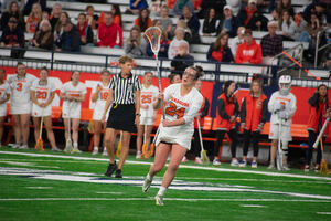 After tallying just six goals in her first four games of 2024, Emma Tyrrell scored a game-high five in SU's win over Duke.